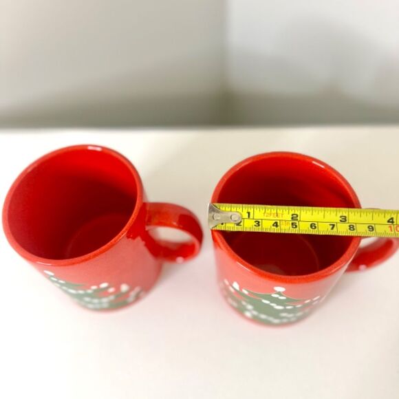 Set of 2 - Vintage Waechtersbach West Germany Christmas Tree Mugs - Picture 8 of 8